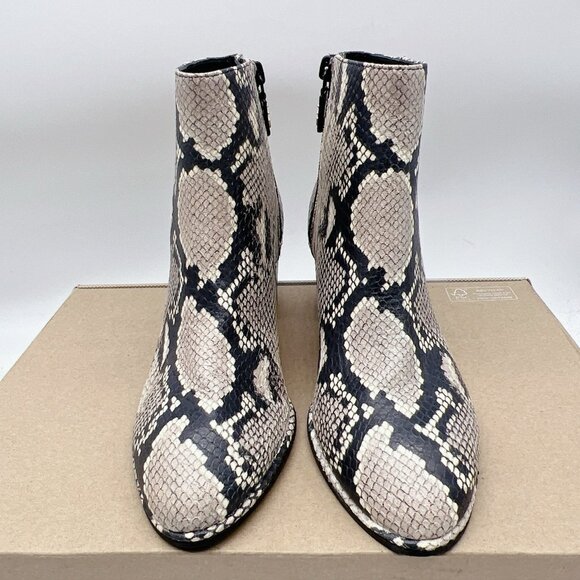 Stuart Weitzman Kiandra PRY-Printed Python Snakeskin Heeled Boots US 5.5 EU 36 - Picture 4 of 12